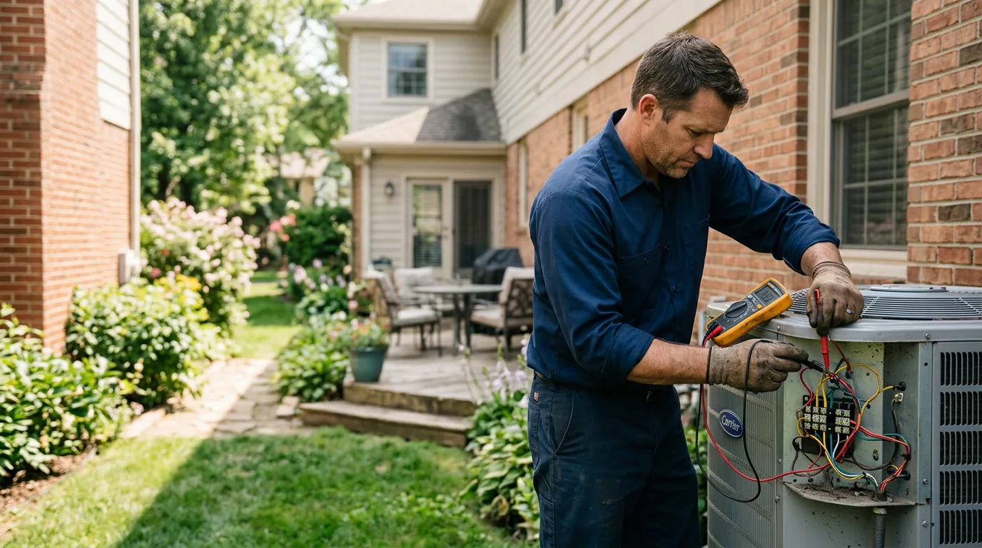 HVAC technician working near Atlantic Beach, FL